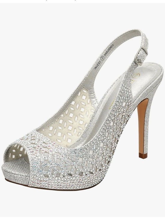 Dream Pairs Shoes - NWOT DREAM PAIRS Women's Heels Platform Dress Rhinestones Peep Toe Pumps size 11
